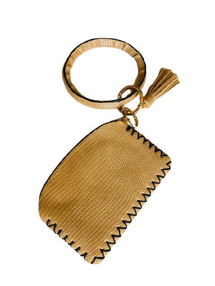 Vegan Leather Key Ring with Wallet